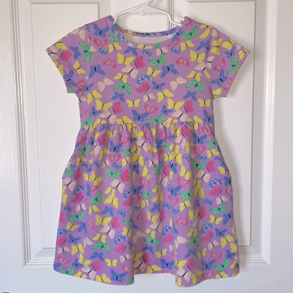 Wonder Nation Girls Butterfly Dress - Size 5T